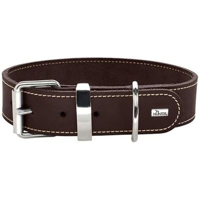 HUNTER Halsband Aalborg Special, 30 67251 Zacht echt rundleer, donkerbruin