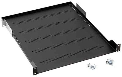 Triton Shelf with Perforation 1U 650 mm - Rack Accessories (nero, 1U)