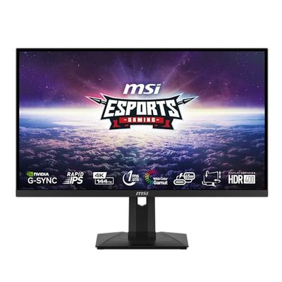 MSI MAG 274UPF Monitor gaming da 27“ IPS, 3840x2160 4K (UHD), 144 Hz / 1 ms (GtG), 150% gamma cromatica sRGB, DisplayHDR 400, G-SYNC compatibile - DP 1.4a, HDMI 2.0b, USB Type-C con PD 65W, VESA, Nero