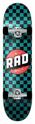 RAD Uniseks Checkers Compleet board voor volwassenen, petrol, 7,25 inch