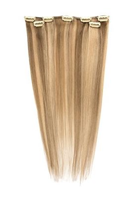 American Dream Human Hair Clip In Extension Set, 18/45 cm/40 g, 18/22 Ash Blonde/Beach Blonde, 3-Piece