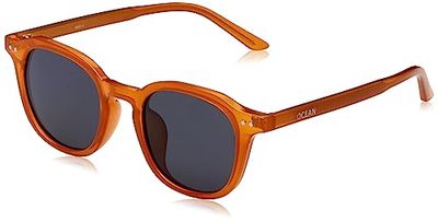 Ocean Sunglasses Fashion Cool Unisex Flat Lens Sunglasses Men Women, Occhiali da Sole, glänzend Honig