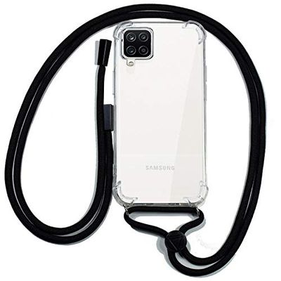 Custodia Cool per Samsung A125 Galaxy A12 / M12 Cordone Nero