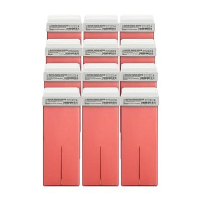 RESTASE | Liposoluble Depilatory Wax Roll On, Titanium Dioxide, for Dry, Sensitive and Delicate Skin, 12 x 100 ml, Made in Italy
