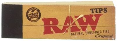 RAW Rolling Paper Tips Filter 5 Pieces (5x50)