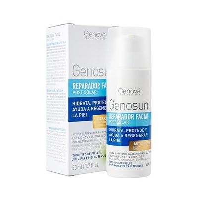 Genosun | Reparador Facial Post-Solar | Aftersun para Todo Tipo de Pieles | Locion Hidratante y Reparadora | Cuida de tu Piel Despues del Sol | 50 ml