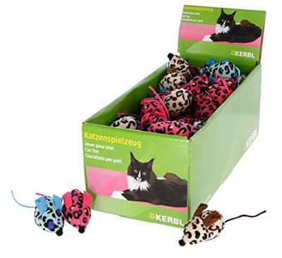 Kerbl Jouet pour Chat Souris Display 72 Pièces