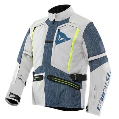 DAINESE - Sterrato Tex Jacket, tyg motorcykeljacka, herr, Glacier grå/blå, 58