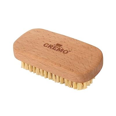 CREMO - Premium Beard Brush For Men | 100% Natural Sisal | Wood Handle To Shape & Style Facial Hair