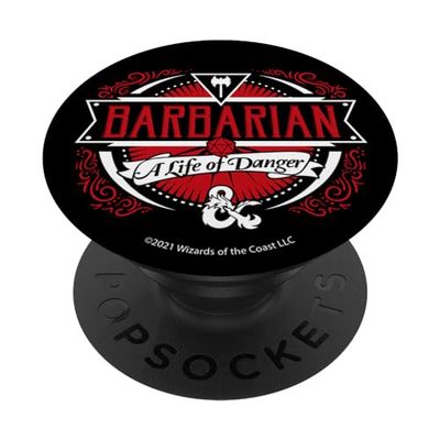 Dungeons & Dragons Barbarian Label PopSockets Swappable PopGrip