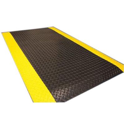 Action Handling KU320BY Kumfi Tough Anti-Fatigue Mat, 90 cm W x 600 cm L x 1.43 cm H, Black/Yellow