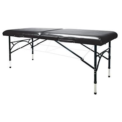 3B Scientific W60610MBK Aluminium Draagbare Massagetafel, Zwart