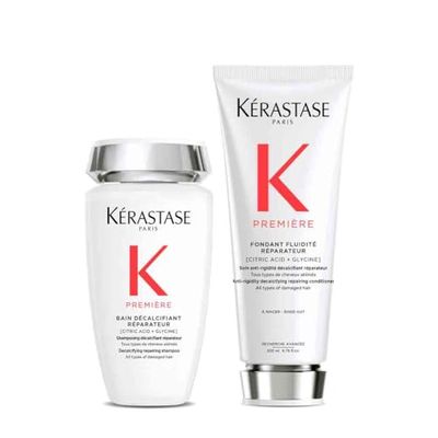 Kérastase Première Bonding Shampoo & Conditioner Duo for Damaged Hair with Pure Citric Acid [STEPS 2 & 3- CLEANSE & CONDITION]