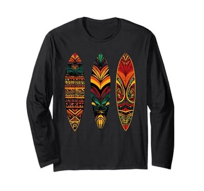 Hawaii Surfboarder lifestyle Spiaggia Surf Surf Campi estivi Maglia a Manica