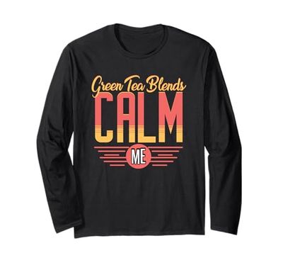 Il tè verde mescola le vibrazioni rilassanti di Calm Me Maglia a Manica