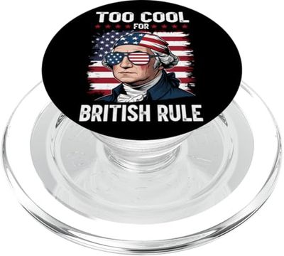 Demasiado genial para la bandera estadounidense británica PopSockets PopGrip para MagSafe