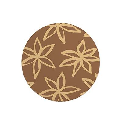 Questo Casa, Ronde digitaal bedrukte muismat, antislip onderkant, voor kantoor en thuis, diameter: 22 cm