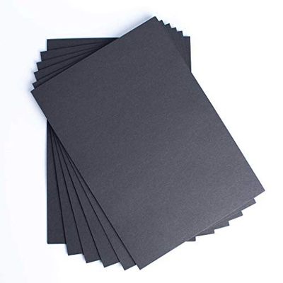 House of Card & Paper A4 160 GSM Card - Black (Pack of 25 Sheets), HCP342
