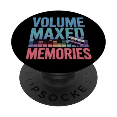 Cinta de casete Rewind Vintage Mixtape Retro Música Analógica PopSockets PopGrip Adhesivo