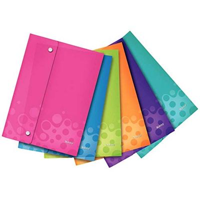 Leitz 44690099 WOW - Sobre con cierre de clic, multicolor