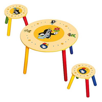 Bino 83410 Kindertafel, 2 zitplaatsen, kleine jongen, Multi kleuren