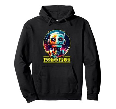 Robot Shirt Funny Robot Costume Technology Shirt AI Robotics Pullover Hoodie