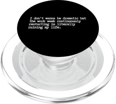 Sarcástico Semana de Trabajo Cita Divertido Adulto Responsable Adulto PopSockets PopGrip para MagSafe