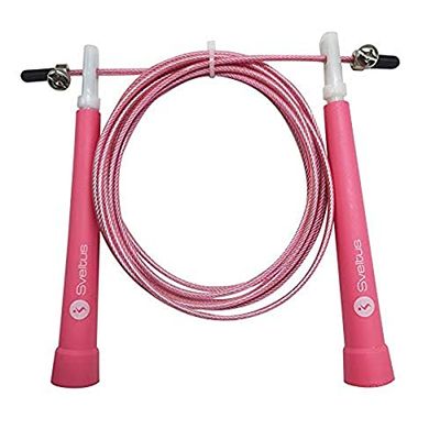Sveltus Speed springtouw voor volwassenen, uniseks, roze, ca. 300 cm