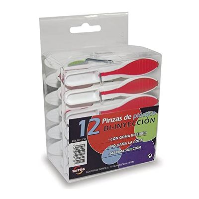 PLAQUETTE 12 pcs Pinces DE VÊTEMENTS Plastiques BI-Injection