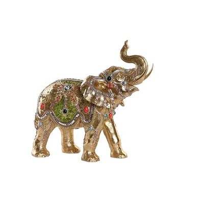 Figuur van hars, 33 x 15,5 x 31 cm, olifant Dorado