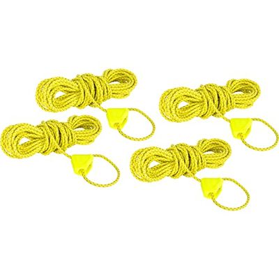 Tatonka Unisex – Storm Line 2 mm Reflective 4 x 4 m linka napinająca, żółta, 4 m