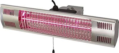 Solstråle IR-strålare Basic, 1 500 W, IP55 stänkskydd, radiofärger, terrassvärmare med väggfäste