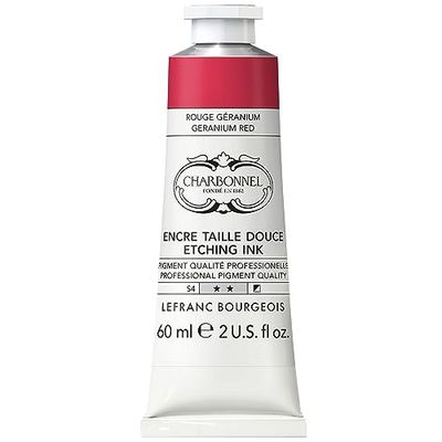 Colores de impresión de cobre de alta pigmentación, excelente resistencia a la luz, vegano, colores vivos, resistente al envejecimiento, tubo de 60 ml, rojo geranio primario.