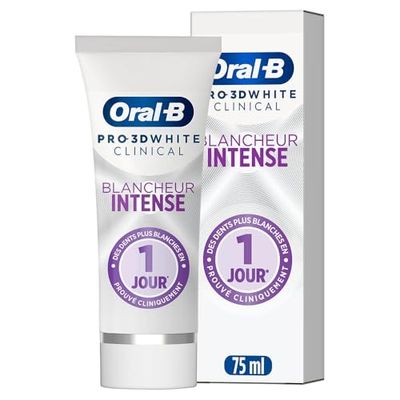 Dentifrice Oral-B Pro 3D White Clinical Bianco intenso Bianco Brillante 75 ml
