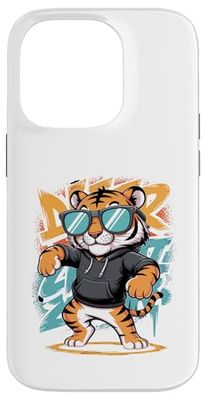 Tigre Dabbing Con Occhiali Da Sole Custodia per iPhone 14 Pro