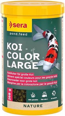 serakoi Color Large 1 L | Aliment spécial Couleurs Naturel, pour Une Grande longévité des koïs à partir de 25 cm | granulés flottants 1.000 ML