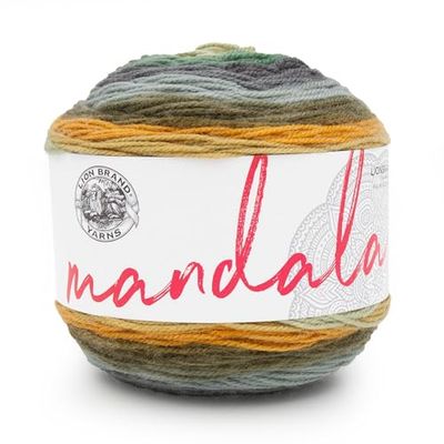 Lion Brand Yarn Mandala, fil multicolore pour tricot, crochet et artisanat, loup-garou
