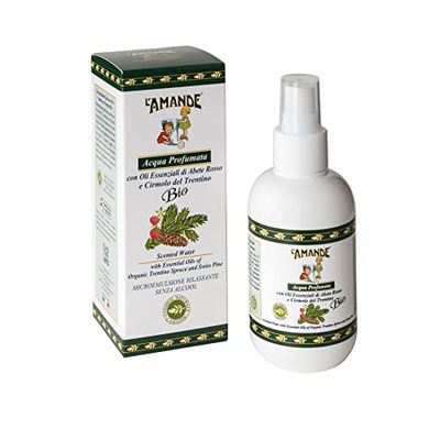L'AMANDE - Acqua Profumata Donna e Uomo Spray Analcolica, Idratante Corpo Rilassante con Oli Essenziali Naturali - Lozione Rinfrescante Delicata al Profumo di Abete Rosso e Cirmolo del Trentino 125 ml