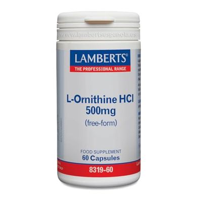 Lamberts L-Ornitina 500mg - 60 Cápsulas