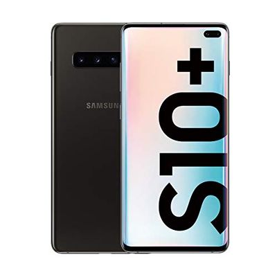 Samsung Galaxy S10+, Smartphone de 6.4" QHD+ Curved Dynamic Amoled, 16 Mp, Exynos 9820, Wireless & Fast & Reverse Charging, Android, 128 GB, Negro Cerámico