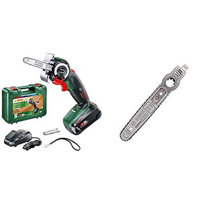 Scie coupe droite sans fil Bosch - AdvancedCut 18 (Livrée avec 1 batterie 18V - 2,5Ah, 1 lame NanoBlade bois) & Lame de scie NanoBlade Bois Speed 50 - Bosch (Gris)