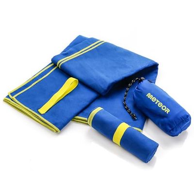 Handdoeken Microvezel Fitnesshanddoek Reishanddoek Badhanddoek Strandhanddoek Ultra Absorberend Sneldrogende en Zachte Compact voor Fitness Sauna Sport Strandlaken (Marineblauw, M 50x90cm)