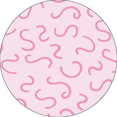Bonateks, Round Digital Printed Mouse Pad, Non-Slip Base, for Office and Home, Diameter:22cm