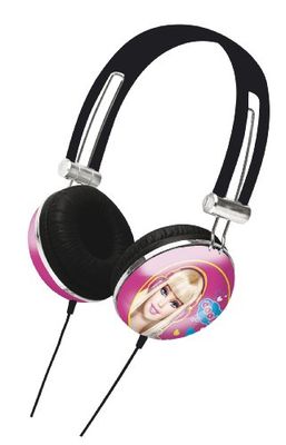 Lexibook Barbie, auriculares estéreo, potência adequada para crianças, dobrável e ajustável, rosa, HP010BB