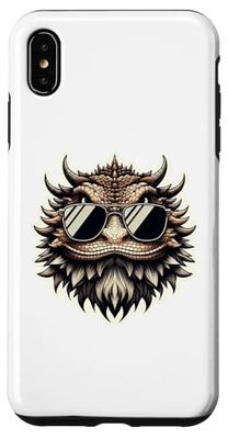 Dragon barbu cool avec lunettes de soleil Graphic Design Coque pour iPhone XS Max
