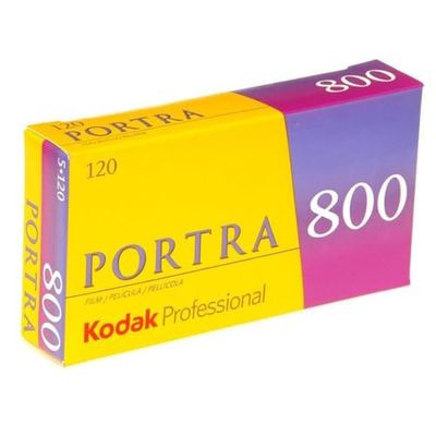 Kodak Portra - Filme negativo cor, 120/800 ISO, 5 unidades