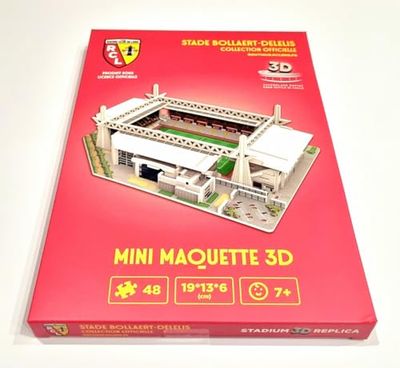 Megableu- Puzzle Mini Stadio 3D Bollaert RC Lens, Colore Grigio, 678291
