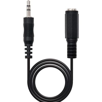 Levitantes Cavo prolunga audio jack 3,5 mm, cavo nero audio maschio femmina 1,5 metri