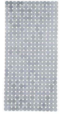 Kleine Wolke Sign Tapis de Bain Tapis de Baignoire en PVC Argent 36 x 80 cm