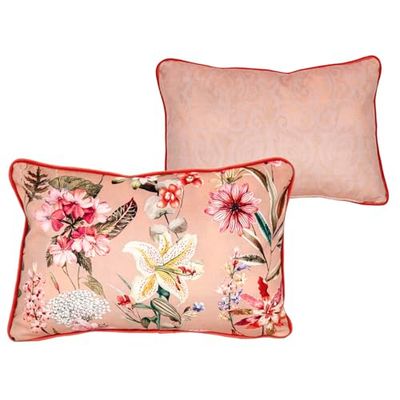 Romimex Omkeerbaar kussen, roze, 30 x 45 x 12 cm